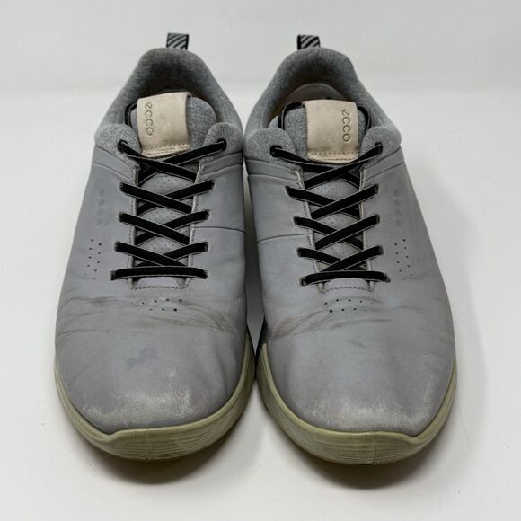 ECCO S Three GoreTex Golf Shoes Mens 10 - 10.5 EU 44 Gray Leather Spikeless main image 12